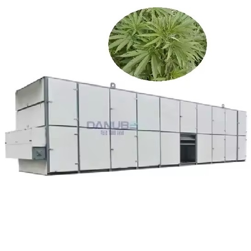 Energy Saving Automatic Stainless Steel Continuous Herb Leave Mesh Belt Dryer Gear Core for Food Processing Production Line
