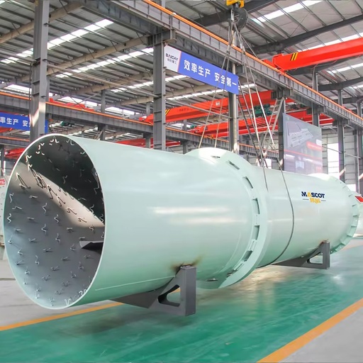 Energy Saving Single Cylinder Rotary Dryer Industrial Drying Equipment Low Noise Gas Heating Pump CE Certified for Chemicals