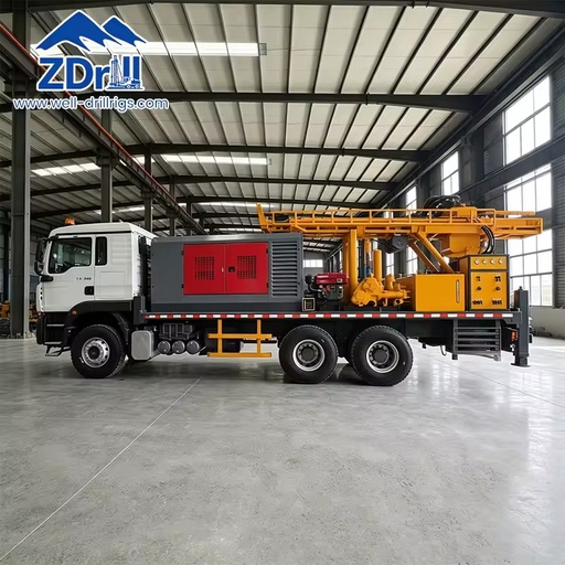 ZDT400 Truck Mounted Water Well Drilling Rig 400m Full Hydraulic Pneumatic Borehole Drilling Machine for Hard Rock