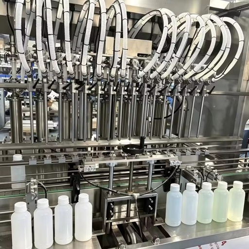 HSGZ-16A Automatic Piston Filling Machine Electric Pneumatic Driven 0.3% Accuracy Beverage Metal Chemical Cosmetic