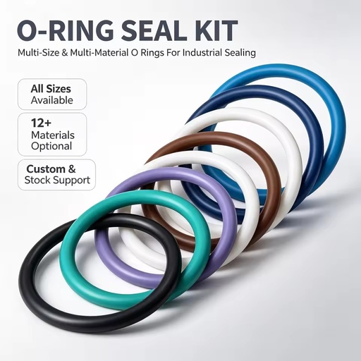 Wholesale High Quality Auto O-Rings NBR FKM EPDM Silicone PTFE HNBR FFKM All Sizes Stocked Hydraulic Mechanical Pipeline Sealing