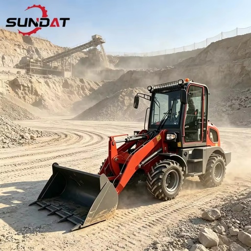 SUNDAT Compact Telescopic Wheel Loader High Digging Power For Digging Shoveling Farm Work And Quarry Tasks