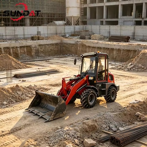 Compact Telescopic Wheel Loader Negative Braking System For Inclined Quarry Farmland And Construction Yard