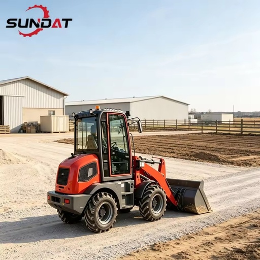 Mini Articulated Telescopic Wheel Loader Optional Air Conditioner For Tropical Construction Farm And Quarry Site
