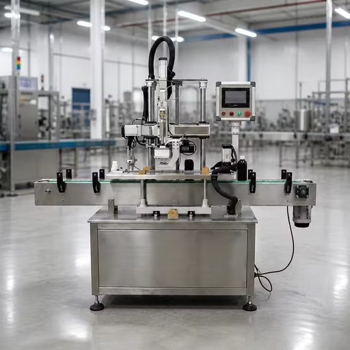 PLC-Controlled Electric Pneumatic High Precision Cap Placing Machine GZFG-1A for Plastic/Glass/Metal Beverage Bottles