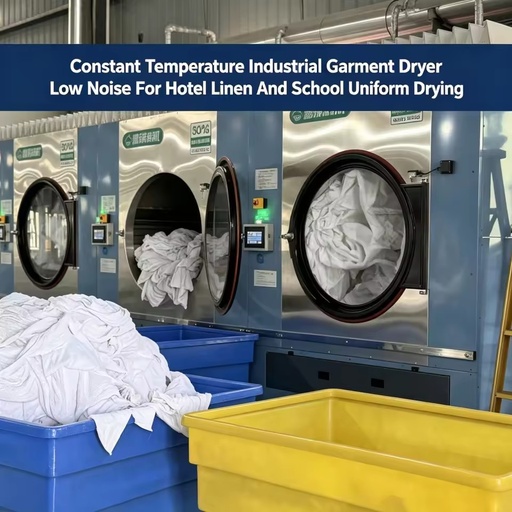 Industrial Laundry Equipment Fully Automatic Heat Pump Dryer EVI Low Temp for Commercial Washing Plant