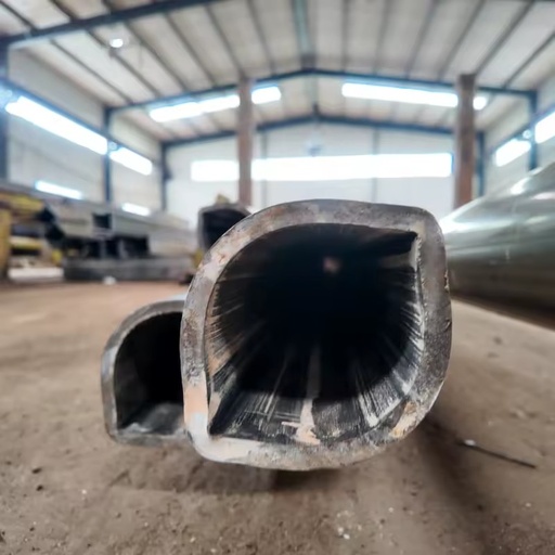 ASTM A519 1045 Hot Dipped Galvanized Lemon Profiled Steel Tube 4.724*1.575 for Municipal Smart Integrated Street Light Poles