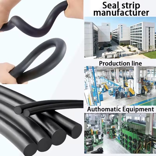 EPDM Foam Seal Strip Premium Extruded 5mm High Resilience Soundproof Sponge Rubber Sealing Profile Micro Rubber Cord Support