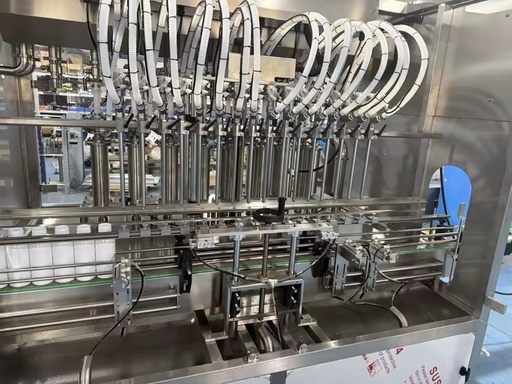 HSGZ-16A Automatic Piston Liquid Filling Machine 100-5000ML Paste Sauce Filler for Plastic Glass Metal Beverage Bottles
