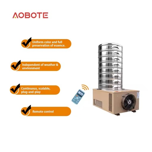 Factory Direct Household Compact Automatic PLC-Controlled Heat Pump Food Dryer Uniform Color Full Portability Food Processing