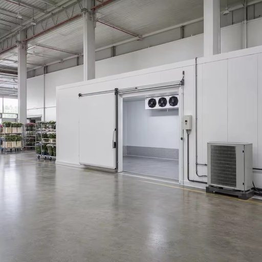 Cold Room for Flower Storage with Refrigeration Unit and Unit Cooler for Florist and Distribution Project