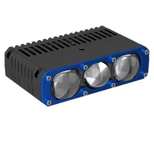 W5S Three-Eye Laser Spotlight High Beam Gun Two-Color Super Bright 20000LM 12V Car Motorcycle Lights