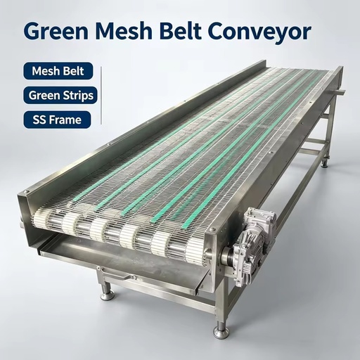 Stable Automated Material Conveyer Anti Slip Transport Belt for Beverage Plastic Box Transportation