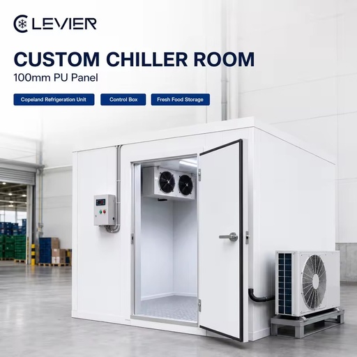 Walk-in Chiller Cold Room for Fresh Food Cold Storage with Copeland Refrigeration Unit and PU Panel