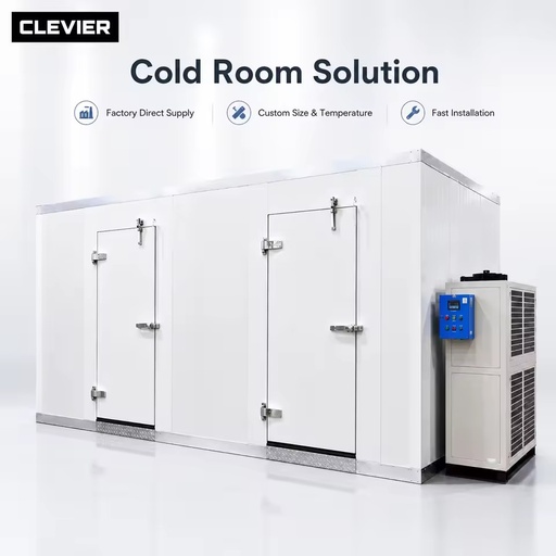 Custom Cold Room Refrigeration System for Cold Chain Warehouse with PU Panel and Unit Cooler Support