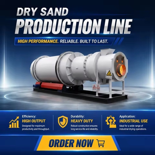 Heavy Duty Three Pass Rotary Dryer for Silica Sand Processing Gear Driven Energy Saving Drying Machine Factory Price ISO