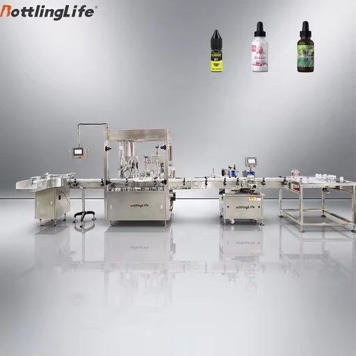 High Quality 30ml Automatic Monoblock Liquid Filling Machine for Tincture Oil Essential Oil Beverage Powder Gear Core Components