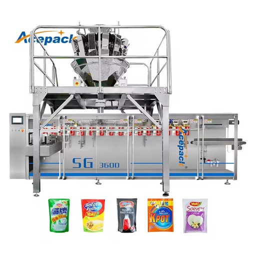 SG-360D High-Accuracy Automatic Premade Pouch Filling & Sealing Machine for Liquid, Powder & Granule