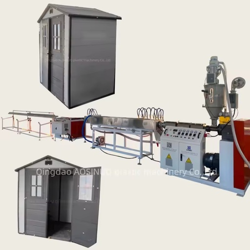 High Efficiency Energy Saving PP Plastic Wall Panel Extrusion Line Outdoor Pet House Tool Shed Panel Making Equipment Customized