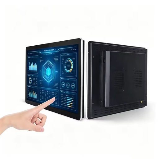 Industrial Fanless Embedded Computer IP65 Rugged Aluminum Alloy Panel Window 10-Point Capacitive Touch 4-16GB RAM 64-256GB SSD