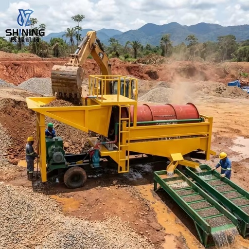 100-150t/h Water Saving Gold Wash Plant Circulation Water Design Low Energy Consumption South America Arid Mining Area