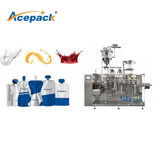 SG-180C High Fully Automatic Horizontal Premade Spout Pouch Packaging Machine for Beverage