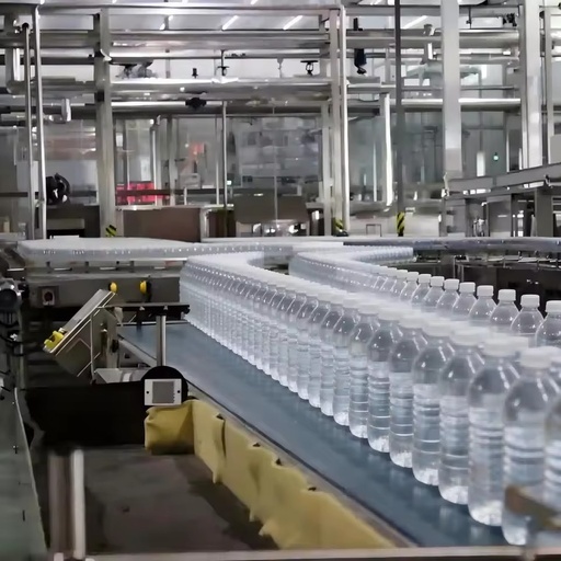 Customized Automatic 0.5L 1L Glass Water Filling Production Line with Stainless Steel Packaging Machine