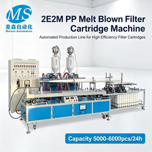 2E2M Energy Saving PP Melt Blown Filter Extruder Machine, Complete Production Equipment for Water Treatment Filter Factory
