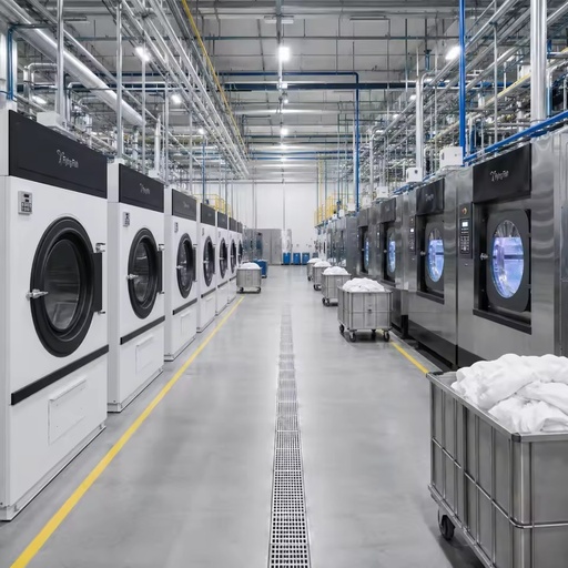 Industrial Laundry Equipment Complete Laundry Solution with Commercial Washer Extractor and Tumble Dryer for Hotel Hospital