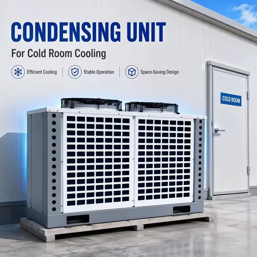 Commercial Condensing Unit for Supermarket Cold Storage Beverage Cooling and Food Preservation