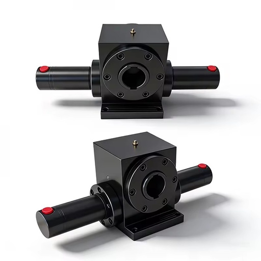 0-720 Degree Torque Rotating Hydraulic Cylinder Swing Oil Cylinder Single Rack and Pinion Hole Type Big Swing Hydraulic Cylider