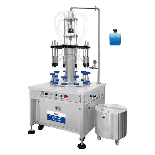 Semi Automatic Rotary Flower Water Filling Equipment 10 Heads Vacuum Filling Machine Perfume Glass Bottle Filler