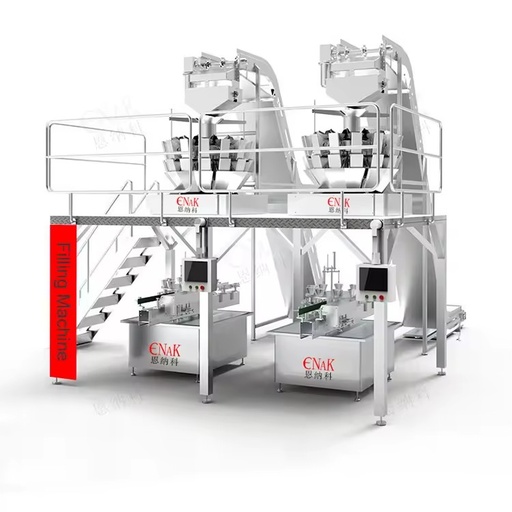 New Industrial Automatic Canning Production Line Full Set Cucumber Pickled Olive Vegetable Food Cans Shampoo Filling Machine