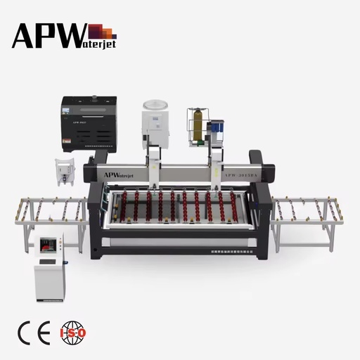 High pressure glass water jet cutting machine marble water jet