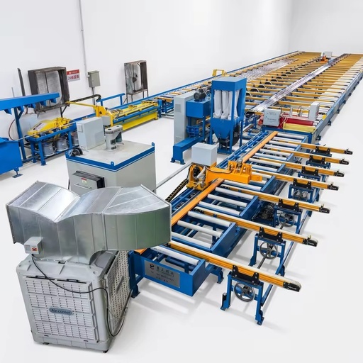 YZ-CB-600T Cooling Bed 26m 4-Stage Aluminum Extrusion Run-Out Table