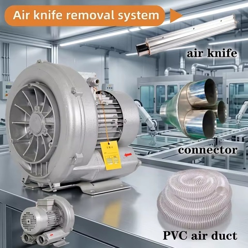 Uniform Airflow Aluminum Dry Cabinet Air Knife Drying Blower System Pump for Print Drying Glass Cleaning Dust Blow-Off (New)