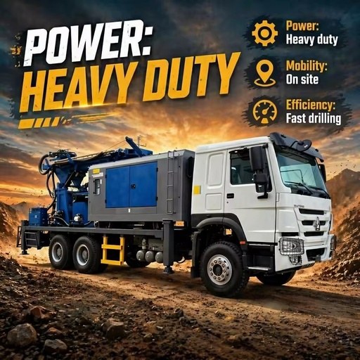 Truck Mounted Rotary Wireline Rock Crawler Portable Mining Borehole Sale Water Well Core Drill Drilling Rig with Factory