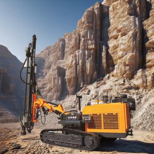 200m Depth Rock Drilling Machine / Air DTH Water Well Bore Hole Mine Drilling Rig