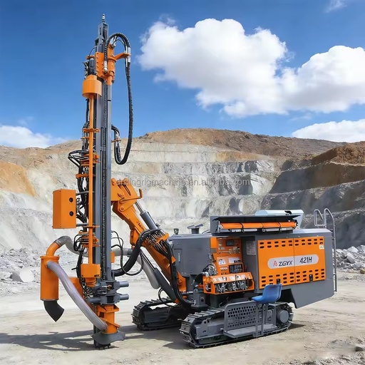 ZGYX421 Mine Drilling Rig 21m DTH Rock Drilling Rig Crawler Mounted Hydraulic Diesel for Blasting Operations