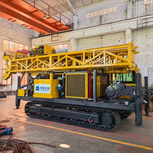 Diamond Core Drilling Rig Portable Mining Exploration Rig Rock Core Drill Diesel Engine Hydraulic System Mining