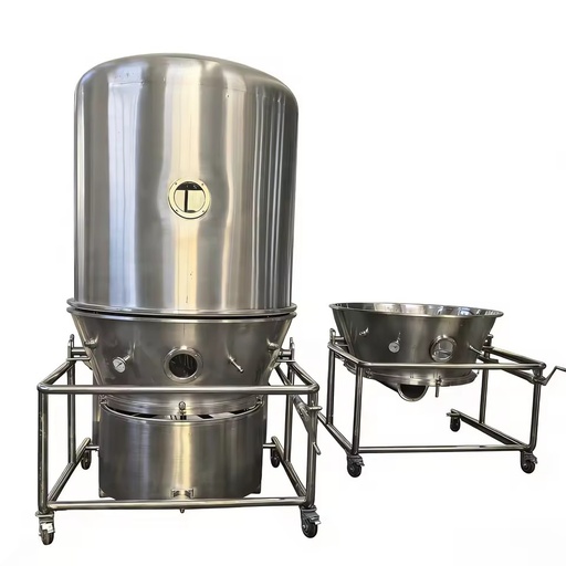 GFG Citric Acid Cocoa Coffee Granule Powder Automatic PLC Controlled Electric Heating Fluid Bed Drying Machine