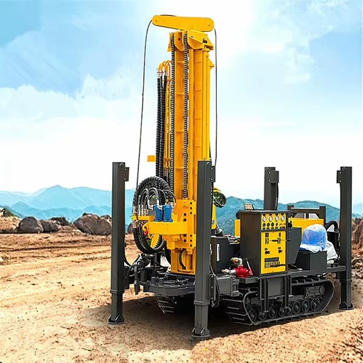New Fully Hydraulic Pneumatic Crawler-Type Dual-Purpose Water Well Drilling Rig Gas Core Geological Mining Drilling Machine