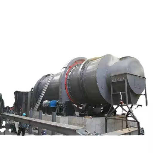 Henan Drum Sand Rotary Dryer 10 Feet Fertilizer Food Waste Cocopeat Machine Gear Mineral