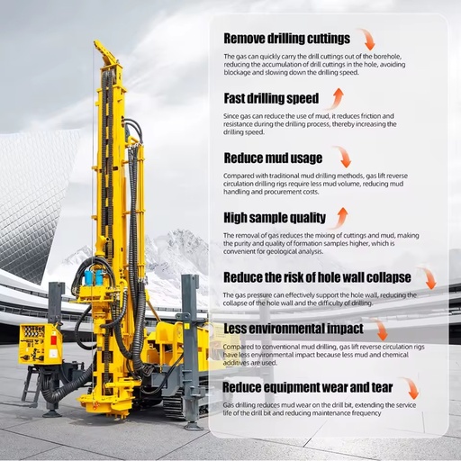 High Efficiency Rock Drilling Rig Mining Exploration Rotary Borehole Drill Rig