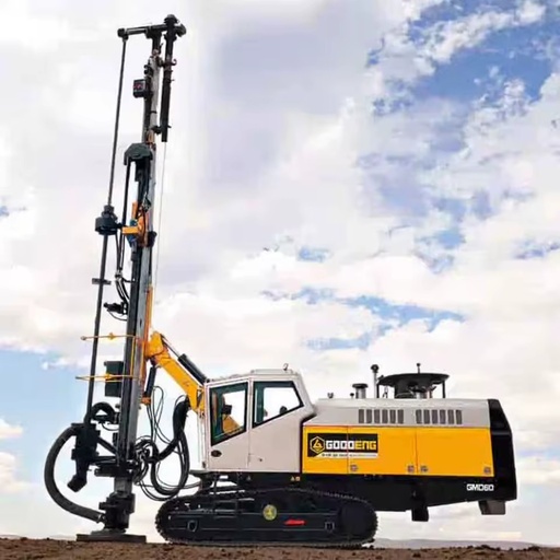 Machine GMD60S Hot Mining Drilling Rig Crawler Stone Blast Hole Drill with Air Compressor