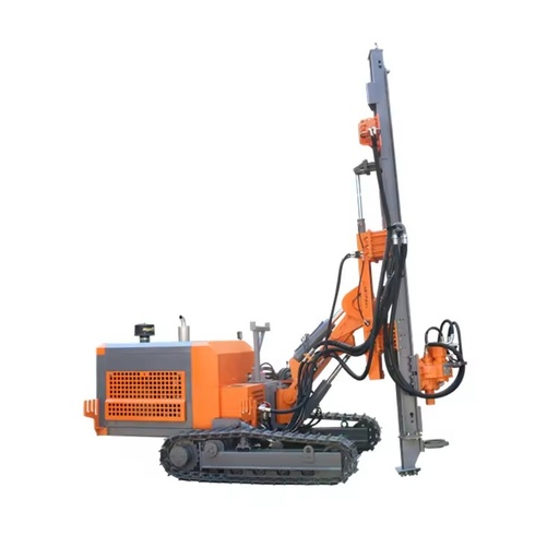 New Rock Blast Hole Integrated Top Hammer Rotary Drilling Rig with Diesel Engine and Gearbox 40m Depth Chinese Supplier