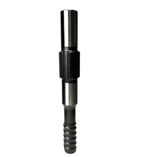 Drill Pipe T38 Rock Drill Threaded Mining Steel Plant 45mm High Furnace Open Forged Black/Silver 3kg Drilling Equipment