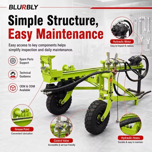 Separated Type Portable DTH Drilling Rig High Efficiency Pneumatic Rock Drill for Mine Blast Hole Drilling