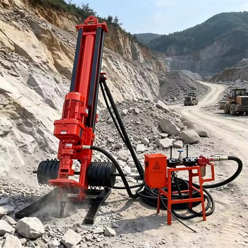 Crawler DTH Drilling Rig With DTH Hammer for Open Pit Mining Hard Rock Deep Blasting Hole Drilling