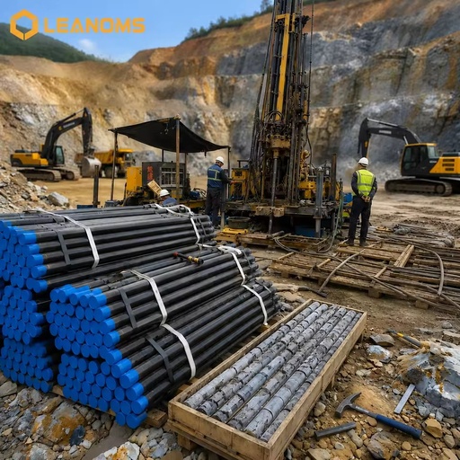 Factory Supply NQ HQ Core Drill Rod High Efficiency Forged Steel Wireline Core Drilling Rod for Deep Rock Mining